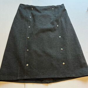 Spanner Women's Pencil Skirt Dark Gray Size 8 Midi